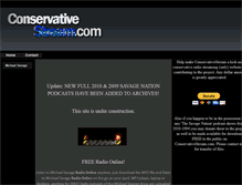 Tablet Screenshot of conservativestream.com